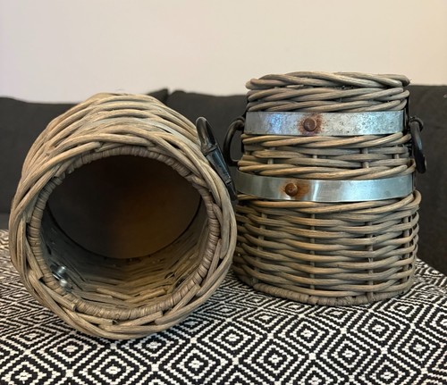 Rustic sturdy wicker baskets - wicker,