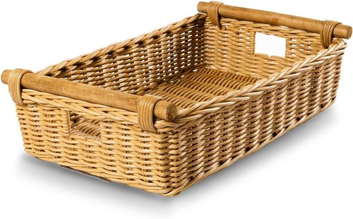 Low pole handle wicker storage - pole,