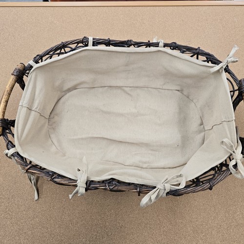 Large wicker basket with - wicker,