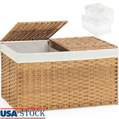 Wicker storage basket lid - wicker,
