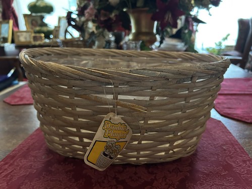 Wicker basket with plastic - basket,