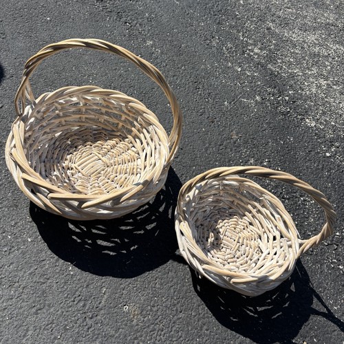 Large thick wicker baskets - wicker,