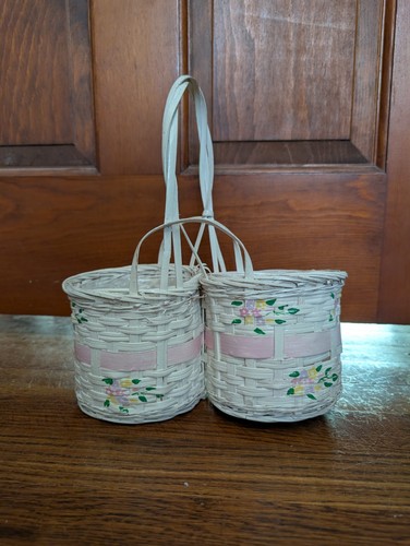 Double woven basket with - double, a
