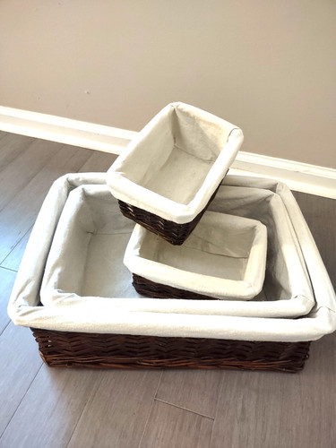 Vintage piece wicker - 4‑piece,