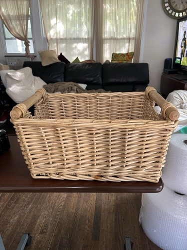 Large wicker basket with - basket,